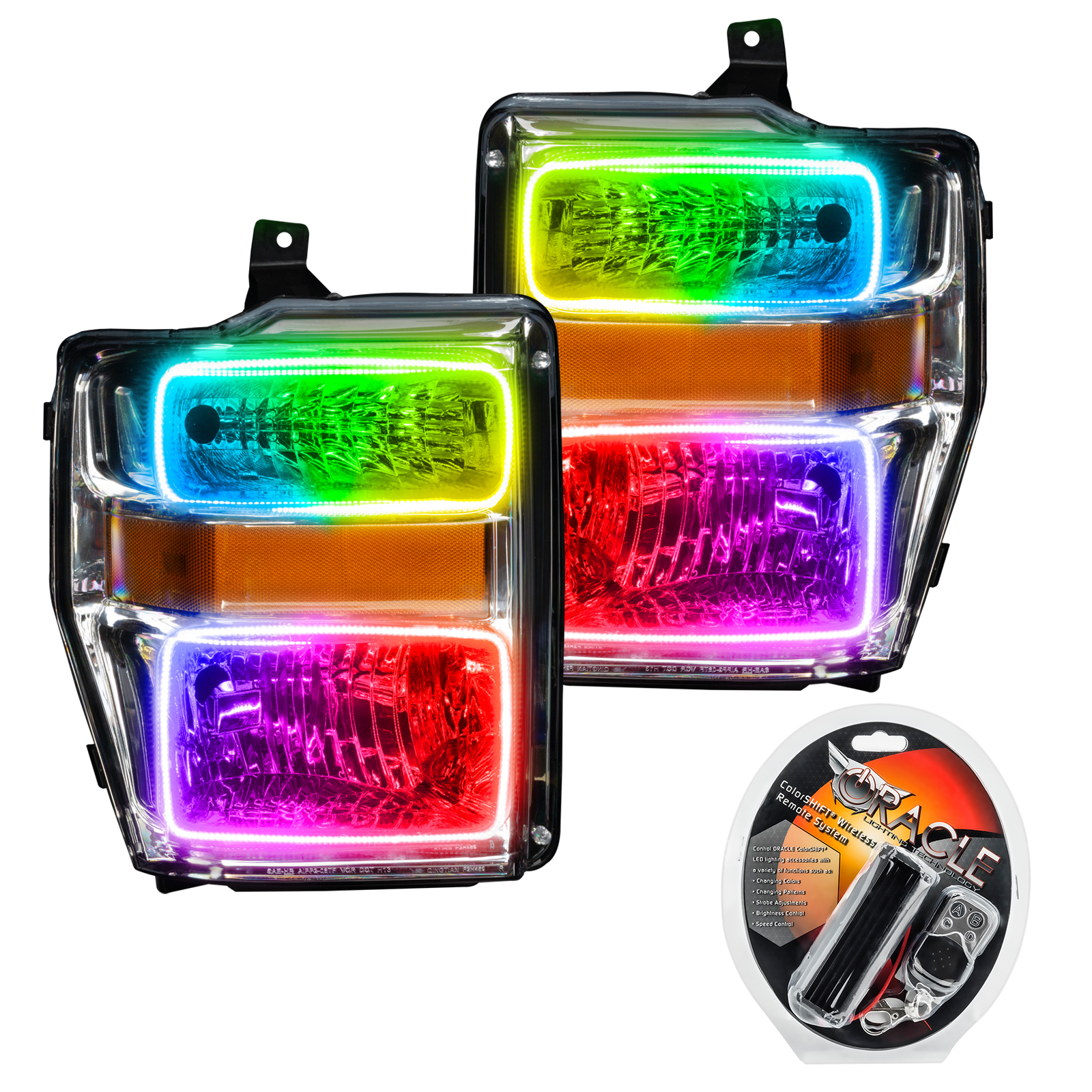 7189-330 - 2008-2010 Ford F250/350 LED HL - Chrome
